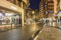 Valencia, Spain: Night View of Architectural Building