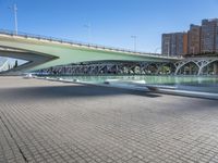 the bridge is across the river in the city of arts and science, near the city of arts and sciences