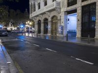 Valencia, Spain: Night Lights in the Cityscape