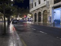 Valencia, Spain: Night Lights in the Cityscape