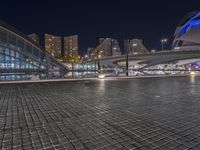 Valencia Spain Night Modern Architecture