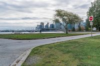 Vancouver's Asphalt Road under the Grey Sky