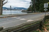 Vancouver, Canada: Road in Residential Suburban Area