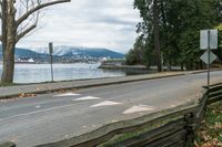 Vancouver, Canada: Road in Residential Suburban Area