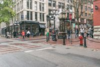 Vancouver City Architecture: Crosswalk Under a Grey Sky