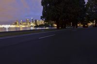 Vancouver Cityscape: Night View of Illuminated Skyscrapers