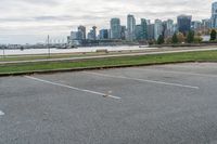 Vancouver Parking Lot: Asphalt Grey Sky 001