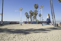 Venice Beach, California: Sunset Among the Palm Trees