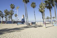 Venice Beach, California: Sunset Among the Palm Trees