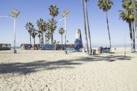 Venice Beach, California: Sunset Among the Palm Trees