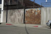 Vibrant Cityscape on a Clear Day with Murals 001