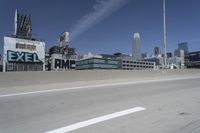Vibrant Cityscape: Skyscrapers and Highways