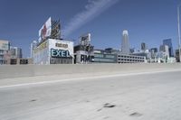 Vibrant Cityscape: Skyscrapers and Highways