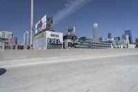 Vibrant Cityscape: Skyscrapers and Highways