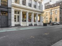 A Vibrant Day in Manhattan: Colorful Storefronts