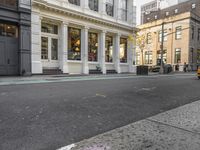 A Vibrant Day in Manhattan: Colorful Storefronts