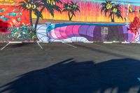 Vibrant Graffiti Wall in Los Angeles, California