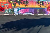 Vibrant Graffiti Wall in Los Angeles, California