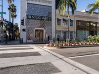 Vibrant Storefronts in Los Angeles Under a Clear Sky