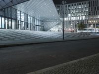 Night view of modern architecture in Berlin, Germany
