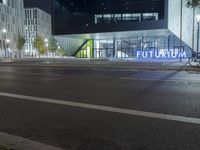 Night view of modern architecture in Berlin, Germany