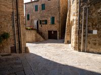 Village in Tuscany Italy: Road Architecture