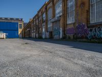 Warehouse Shadows: Berlin's Industrial Hinterhof