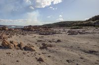 Water Waves on Rocky Beach Landscape 002