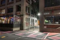 Wellington City at Night with Artificial Light