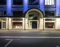 Wellington City at Night: Illuminated Office Buildings