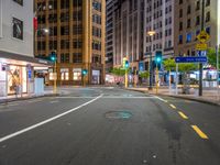 Wellington City Street at Night