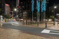 Wellington Cityscape at Night: Neon Lights Illuminating the Urban Landscape