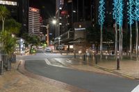 Wellington Cityscape at Night: Neon Lights Illuminating the Urban Landscape