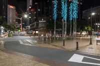 Wellington Cityscape at Night: Neon Lights Illuminating the Urban Landscape