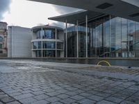 Wet Cobblestone Surface in Berlin, Germany