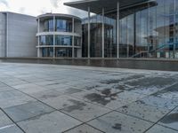 Wet Cobblestone Surface in Berlin, Germany