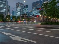 A Wet Night in Tokyo: City Lights Reflecting on the Pavement