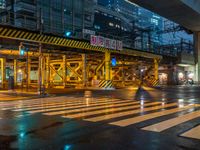 Wet Night in Tokyo, Japan: A Vibrant Cityscape