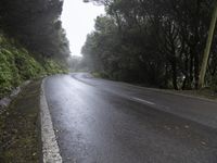 Wet Road Surface in Tenerife Gloom 001