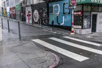 Wet Urban Street in San Francisco 001