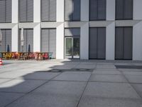 White Facade with Window Pattern in Berlin