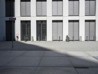 White Facade with Window Pattern in Berlin