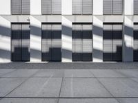 White Facade with Window Pattern in Berlin