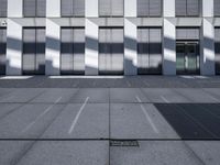 White Facade with Window Pattern in Berlin