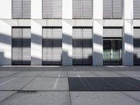 White Facade with Window Pattern in Berlin