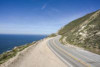 A Winding Road Along the Pacific Coast Highway