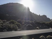 Winding Road Through Tenerife Mountain Scenery 002