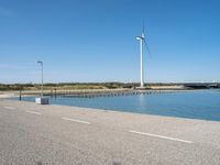 Windmills in the Netherlands: A Picturesque Landscape Under a Clear Sky