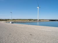 Windmills in the Netherlands: A Picturesque Landscape Under a Clear Sky