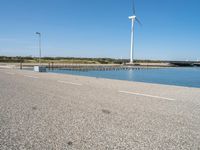 Windmills in the Netherlands: A Picturesque Landscape Under a Clear Sky